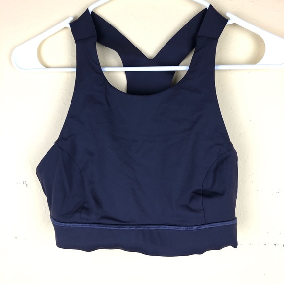 Lululemon Fast & Free Nulux Sports Bra In Black Grape Women’s Size 8 Athleisure - Picture 3 of 6